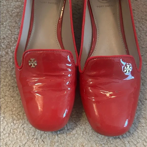 Tory Burch Samantha smoking slipper 6.5 red - Picture 2 of 5